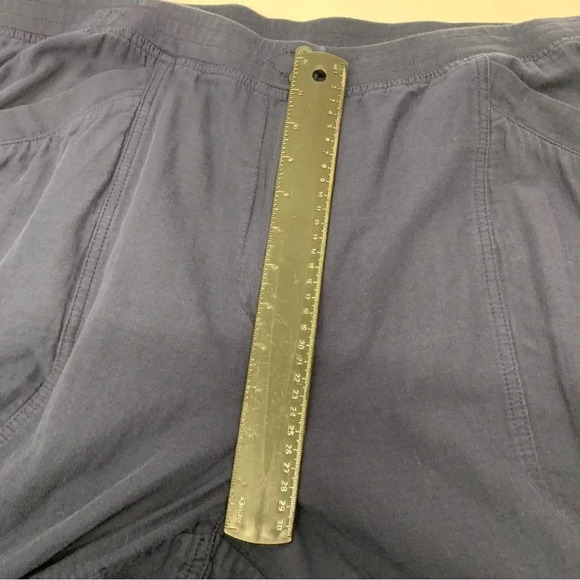 J Jill Pants Woman Sz  22 Blue  Pockets Front Zip   Elastic High Waist - Picture 11 of 13